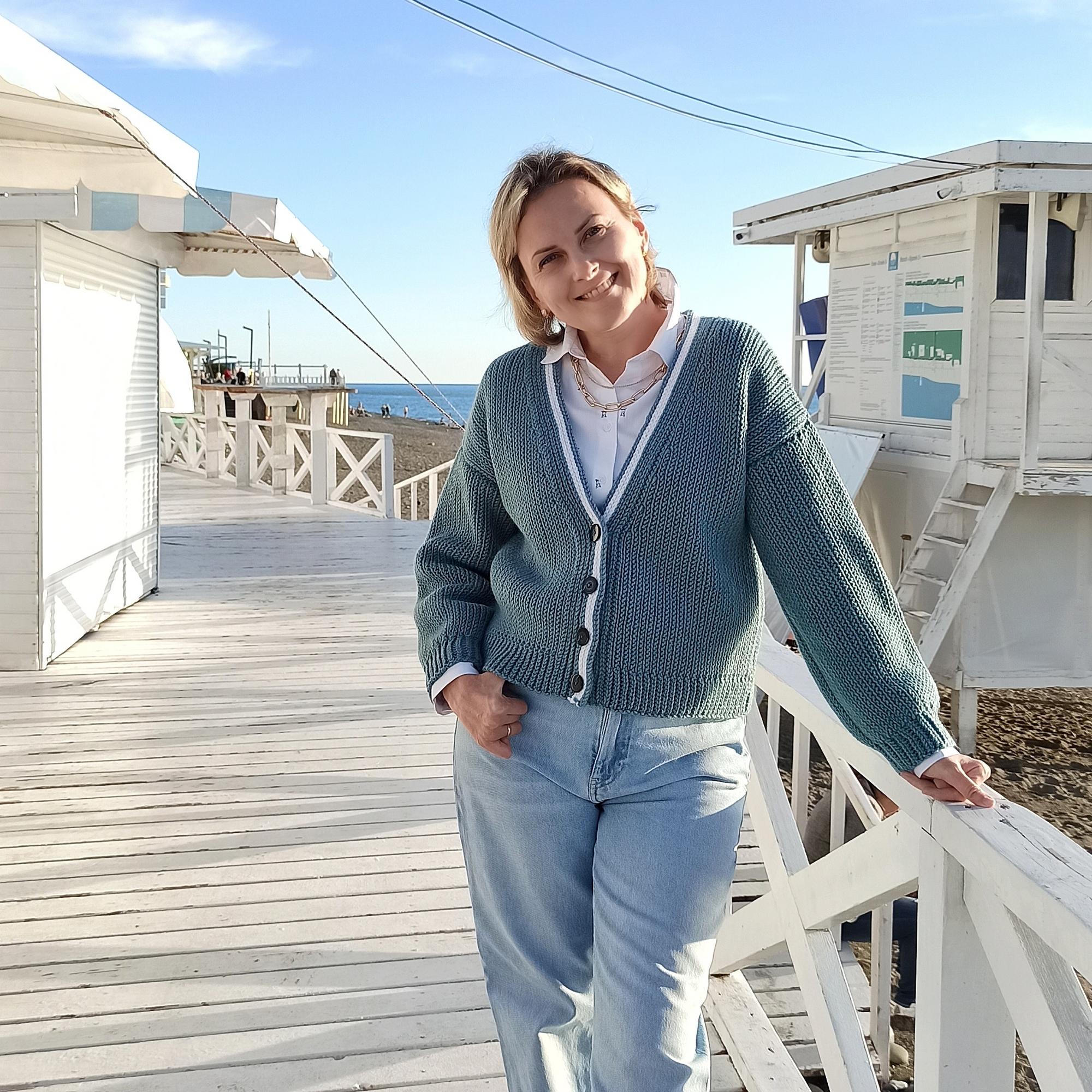 кардиган крючком