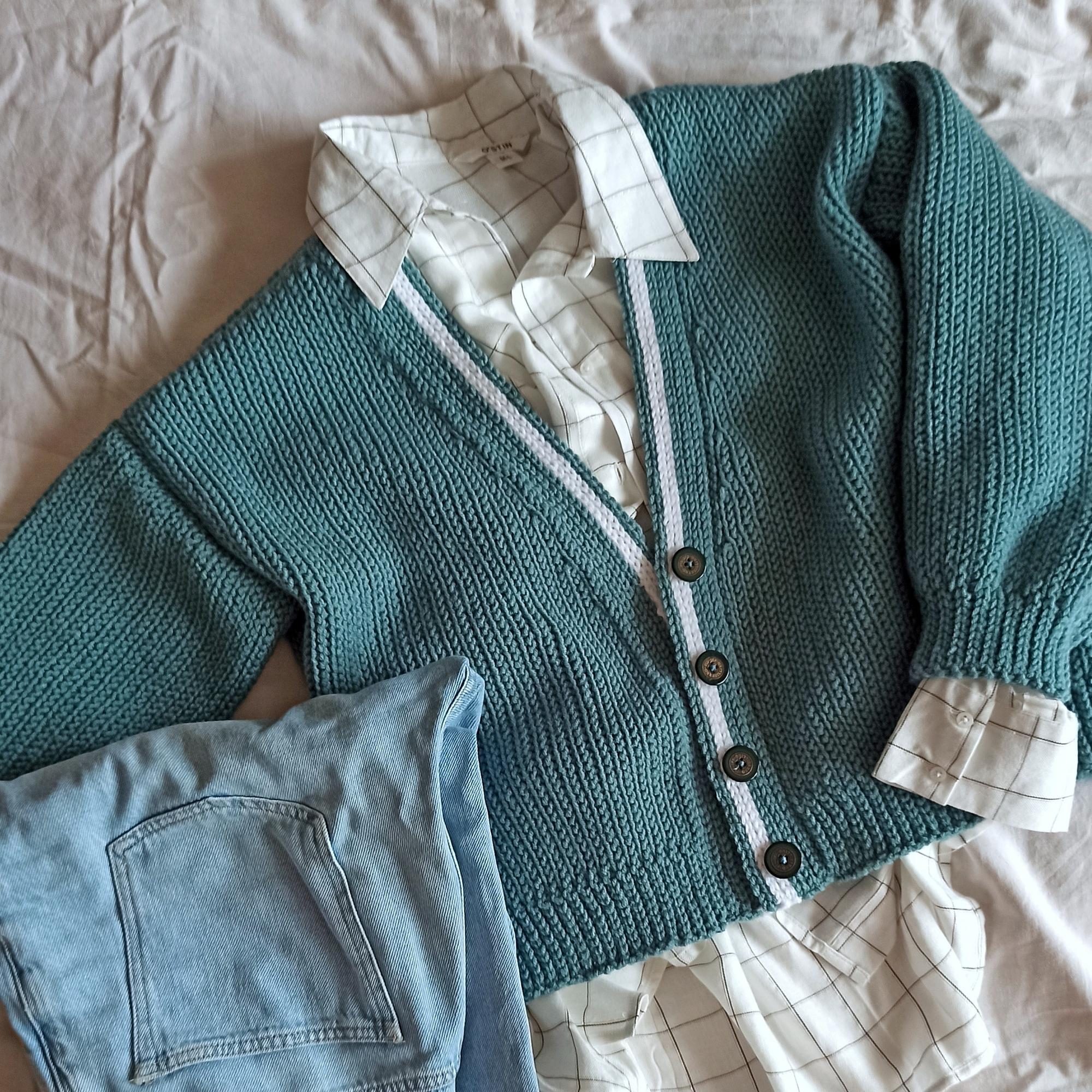 кардиган крючком