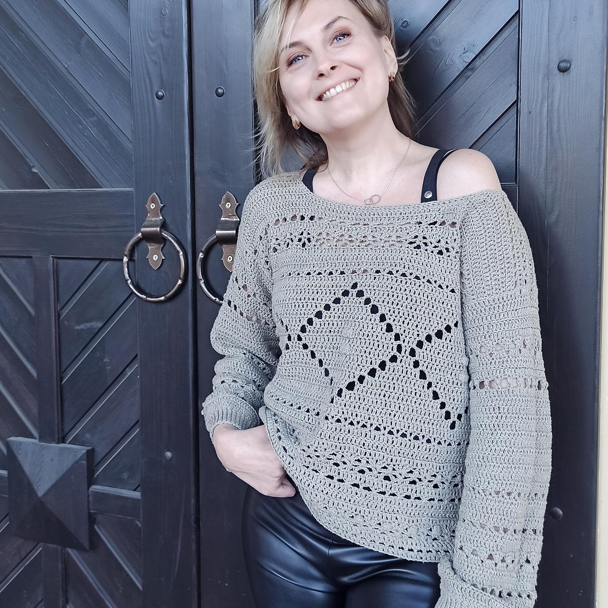 джемпер крючком