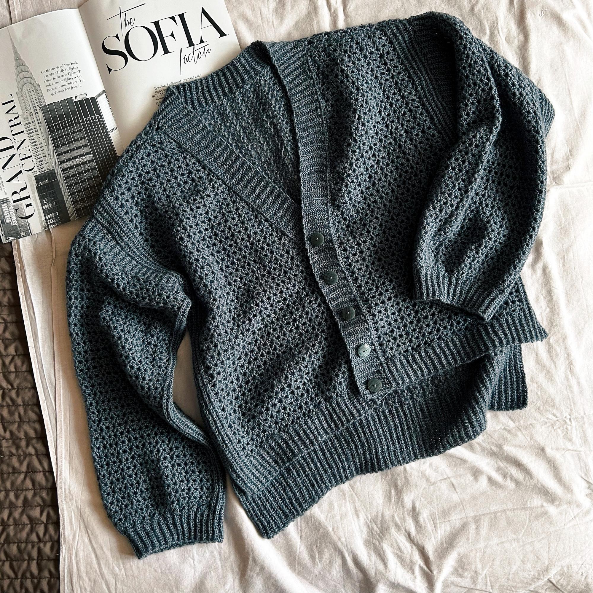 Мастер-класс по вязанию крючком "Кардиган «Шик»"