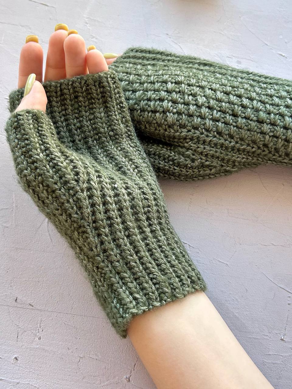 Мастер-класс по вязанию крючком "Митенки "Весна"