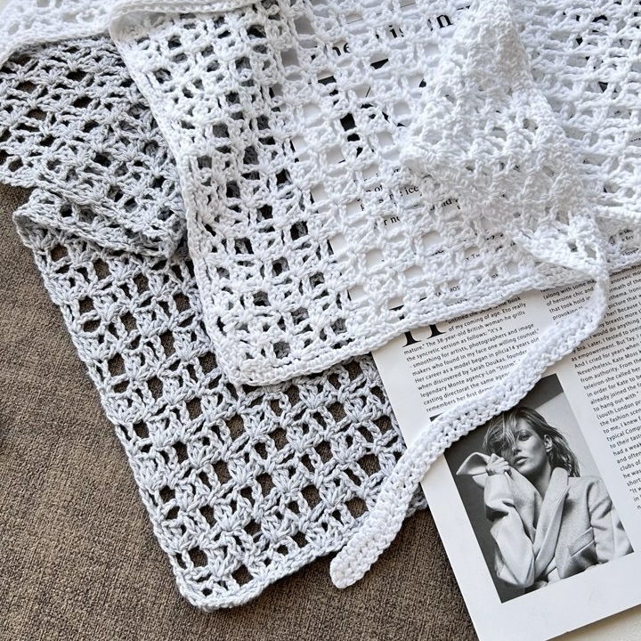 косынка крючком