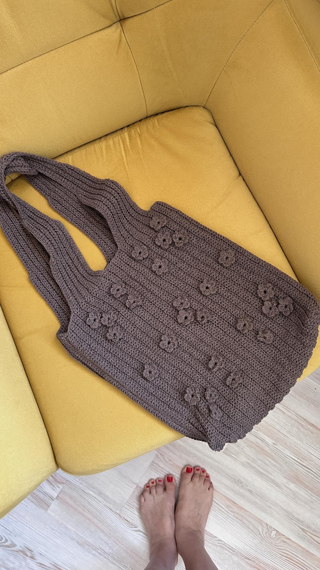 Мастер-класс по вязанию крючком "Сумка-шопер "Лютики"