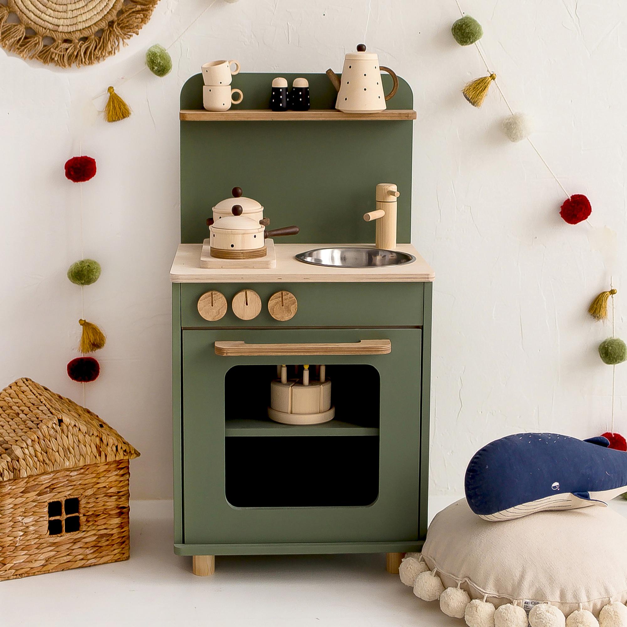 детская кухня деревянная