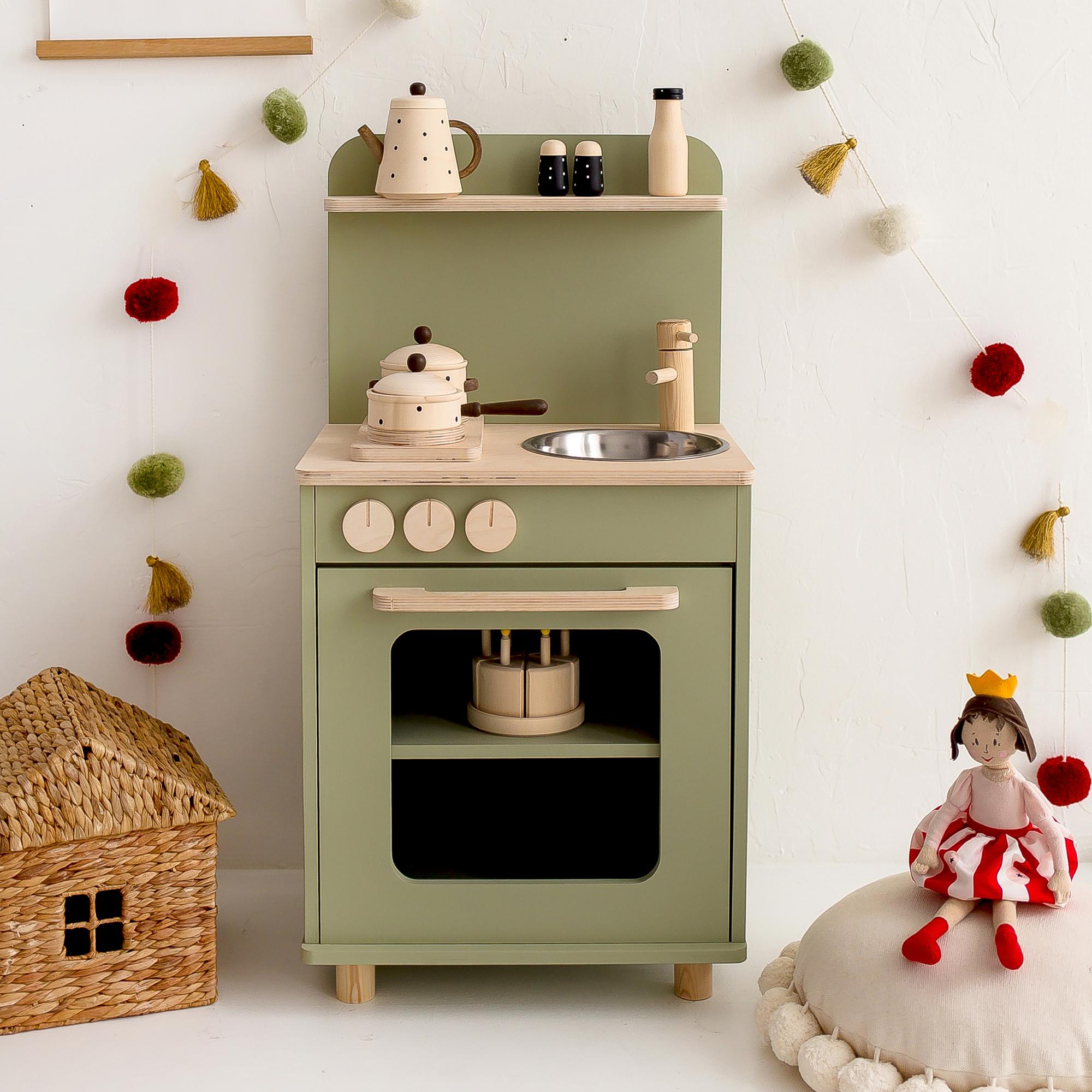 детская кухня деревянная