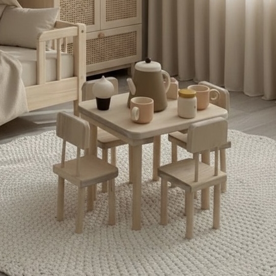 Стол и стулья для кукол