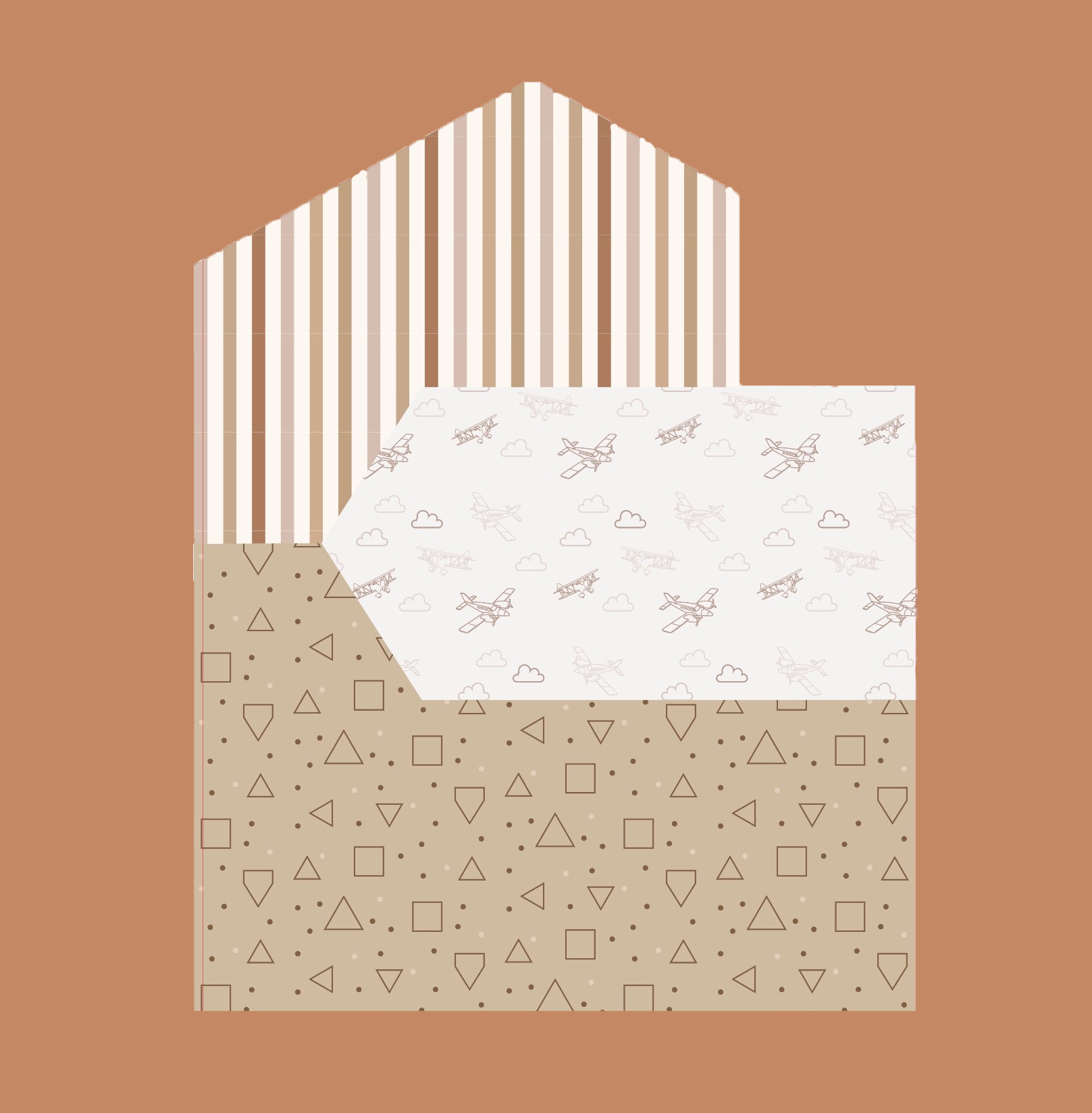 Обои для домика "Самолетики"