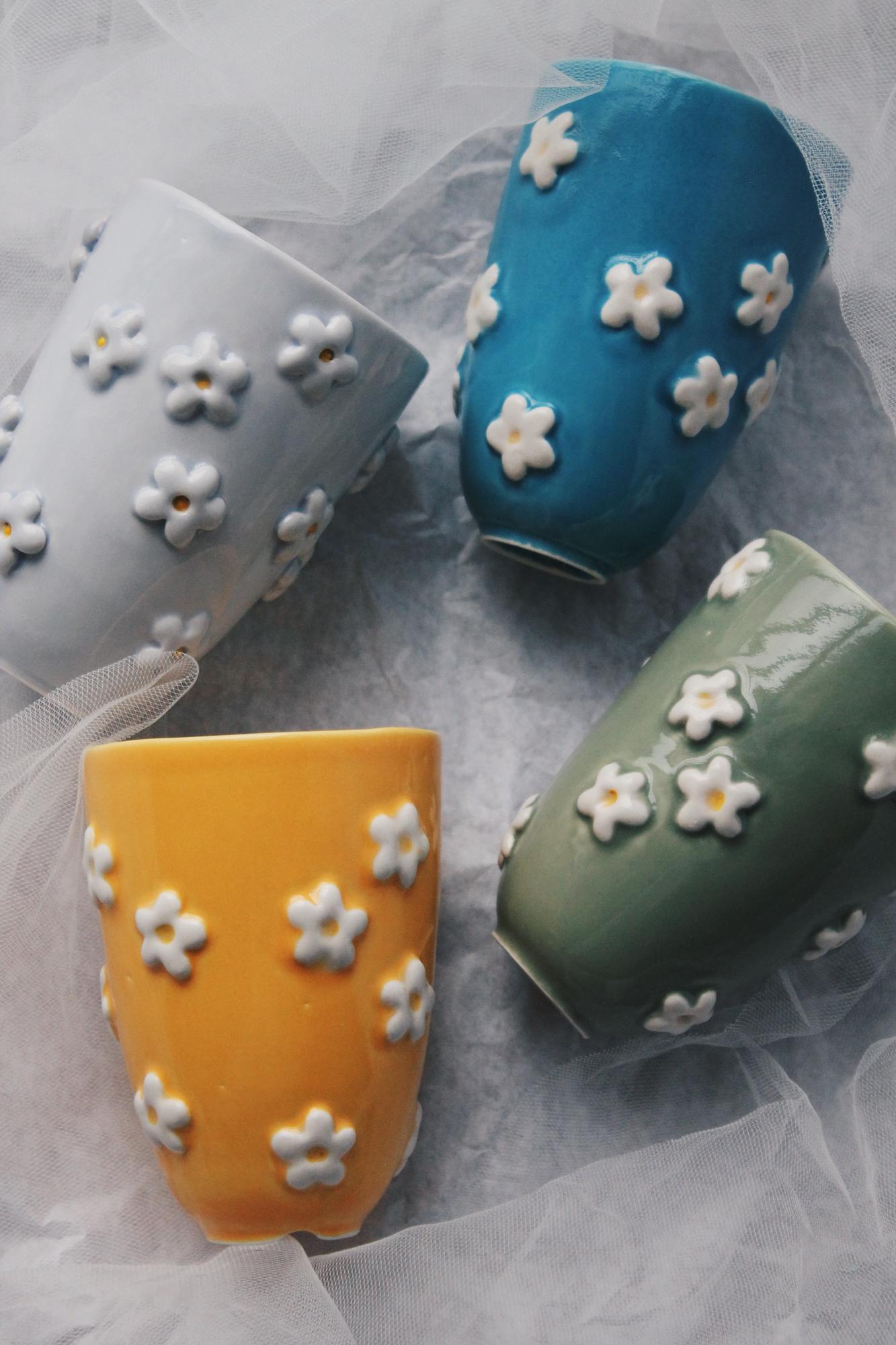 Стакан РОМАШКИ жёлтый