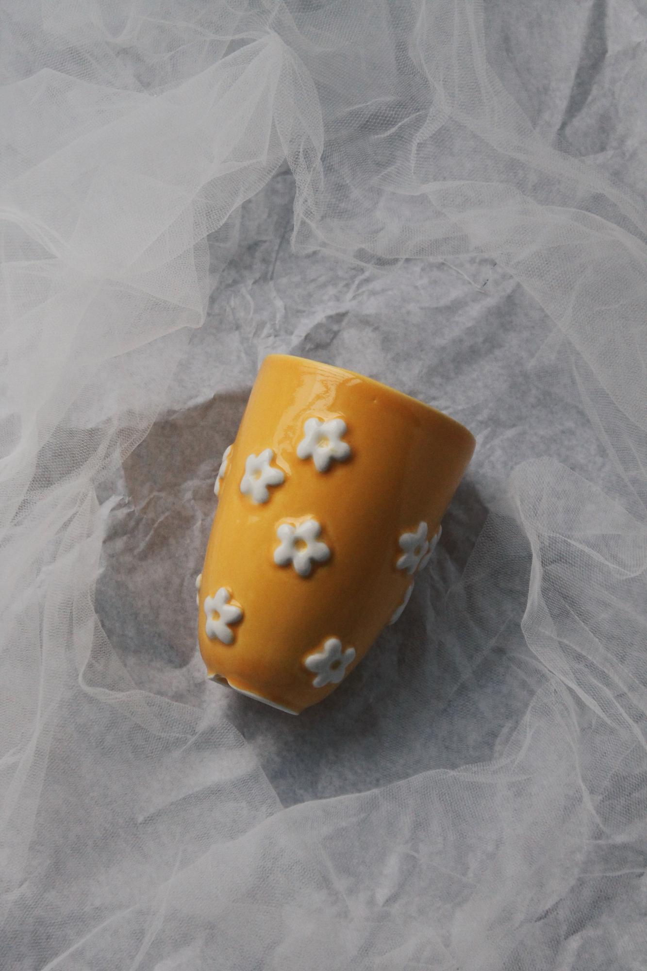 Стакан РОМАШКИ жёлтый