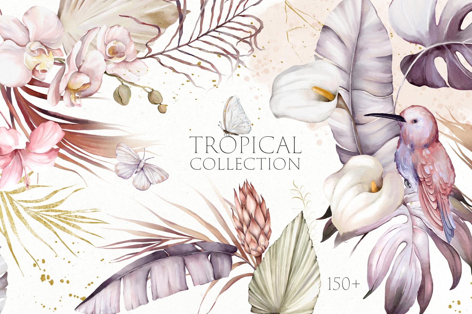 Tropical Mood- Watercolor Collection