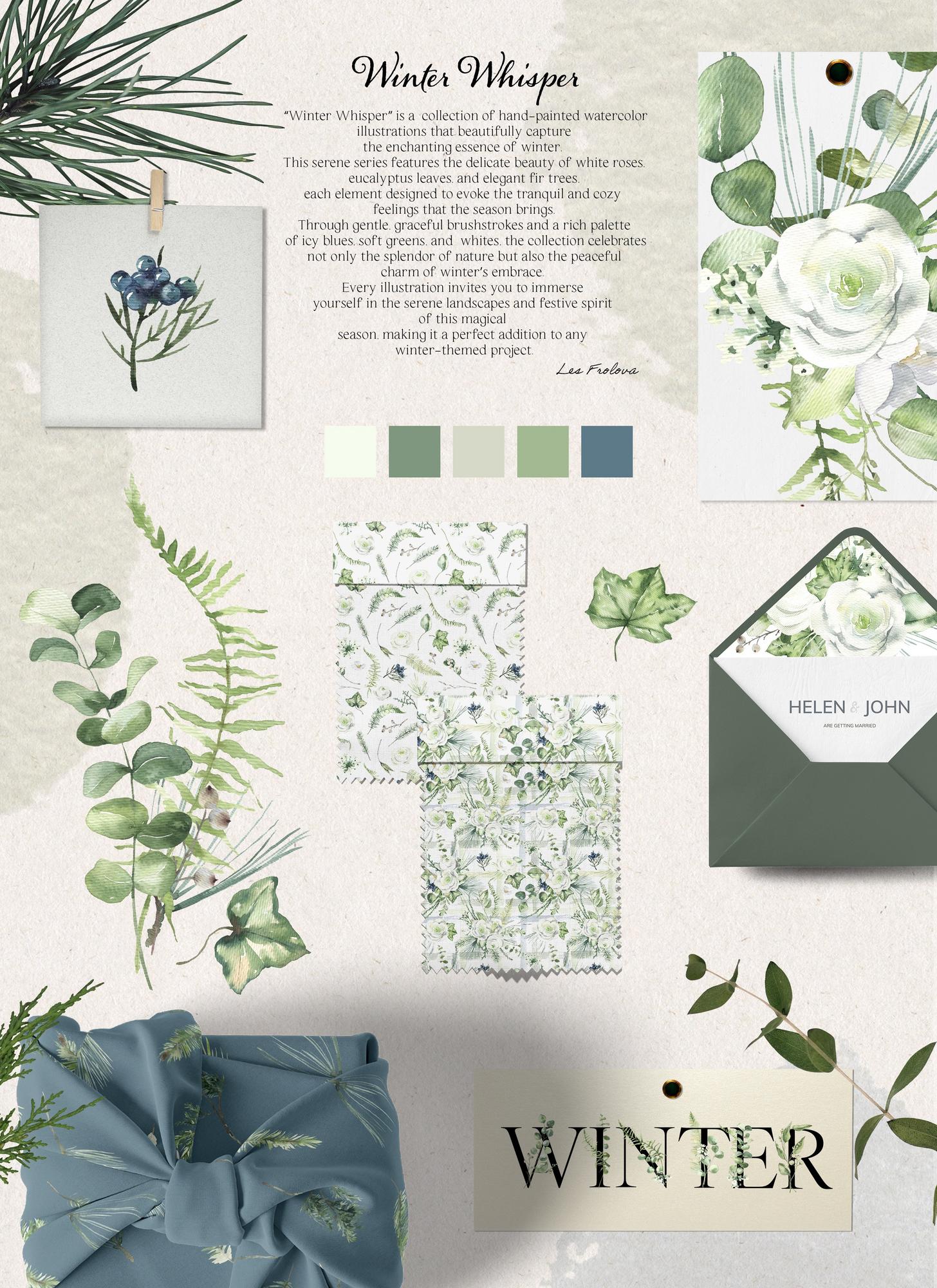 Winter Whisper- Watercolor Collection