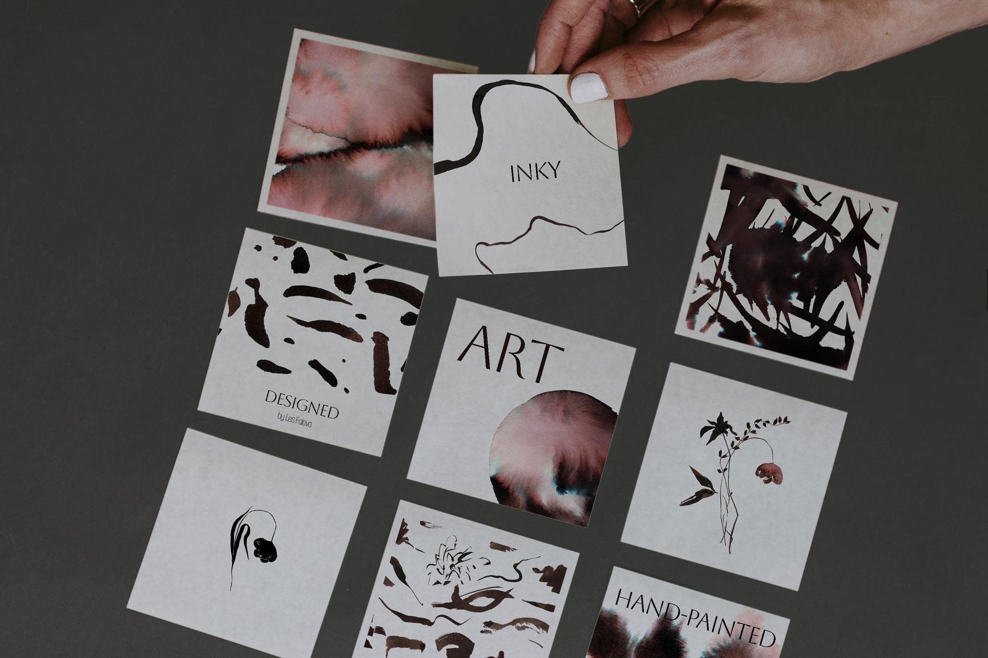 Vintage Inky- Flowers & Backgrounds