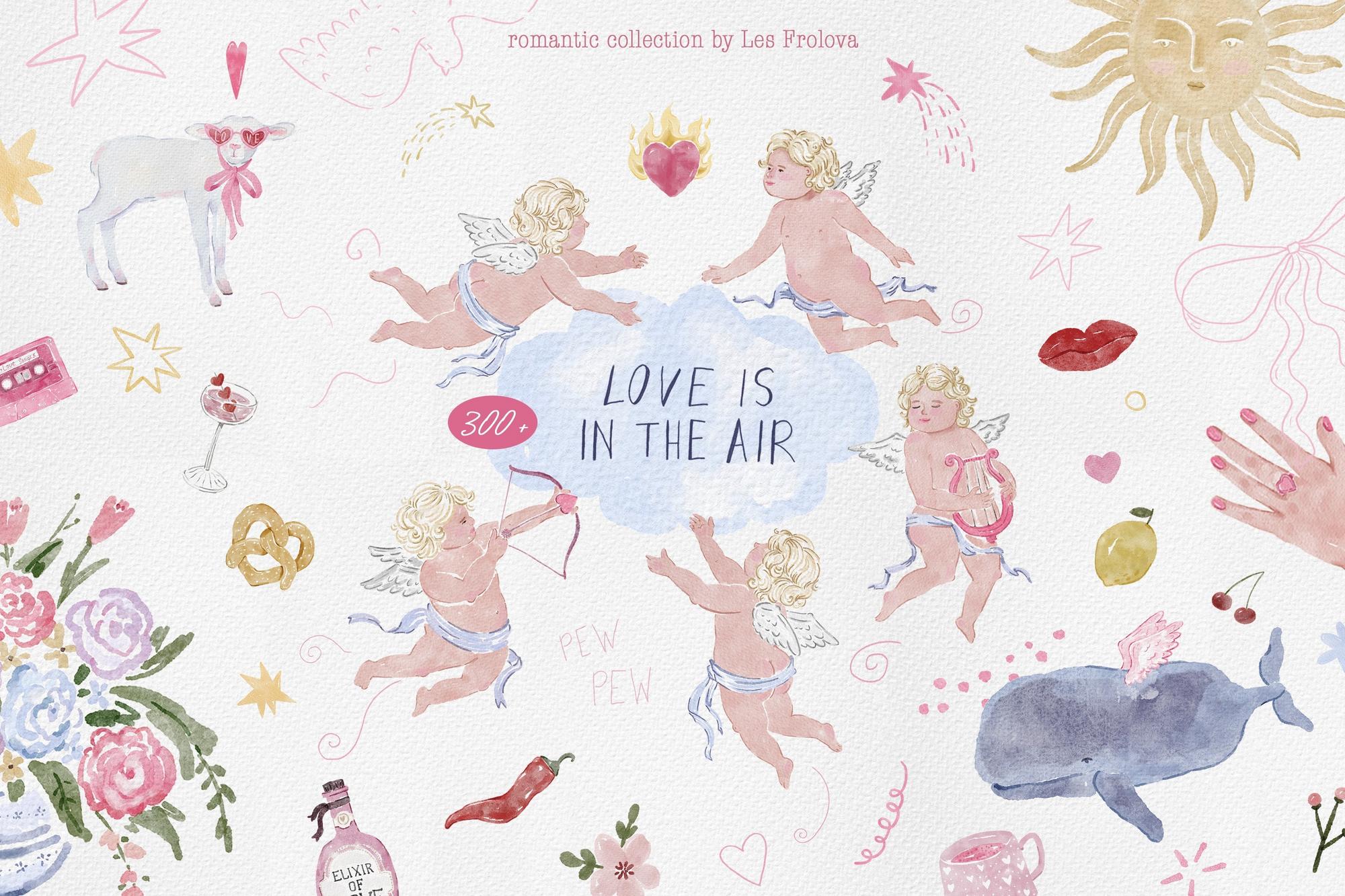 Whimsical Love Hand-Drawn Collection