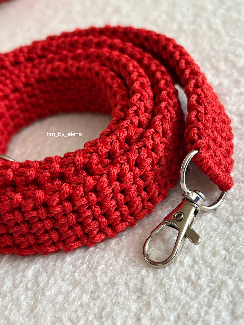 Вязаная сумка. Ручная работа. Цвет красный.