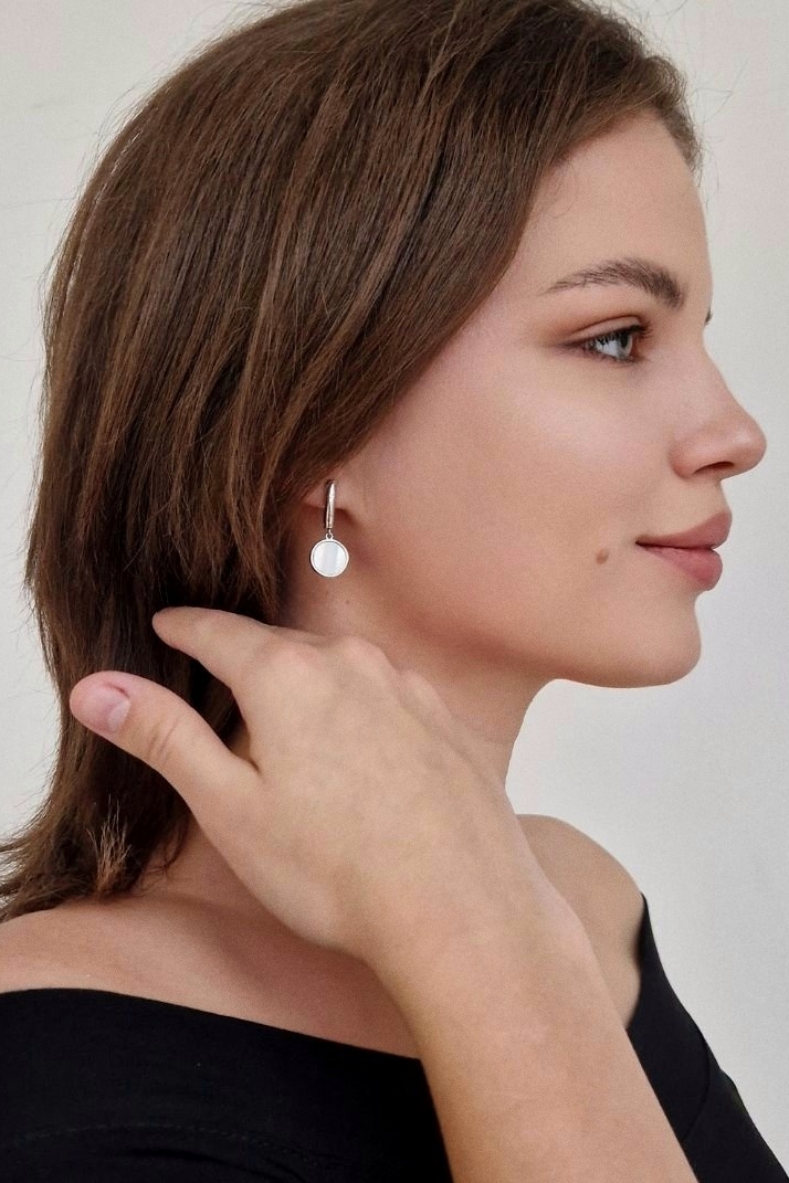 серьги с перламутром