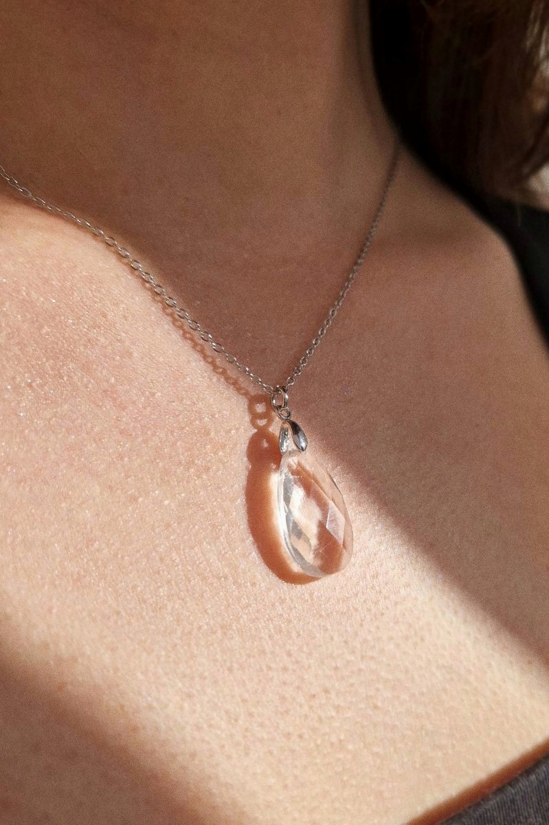 цепочка с горным хрусталем