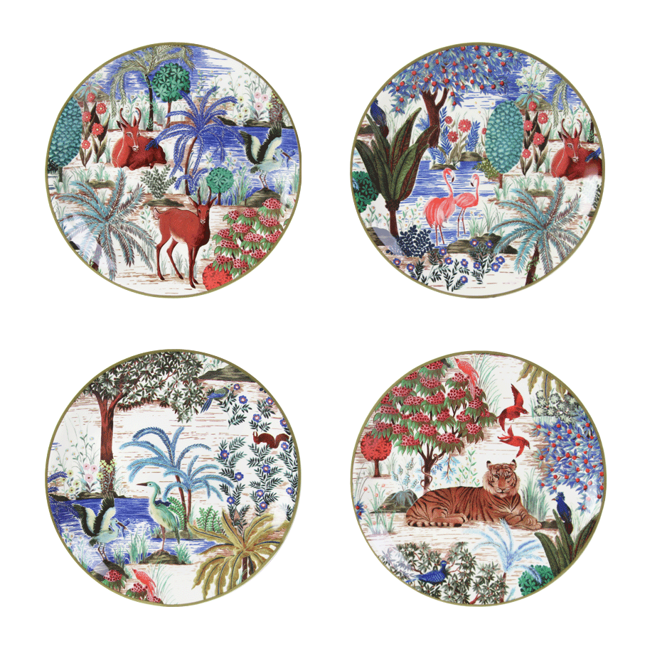 GIEN Plates For Canapes Jardin Du Palais