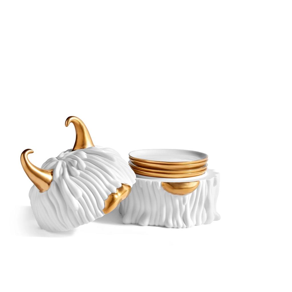 L'OBJET Haas Lynda Box + Plates (set of 4)