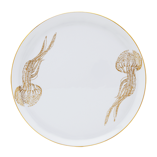 HAVILAND Tart Platter Ocean Blue