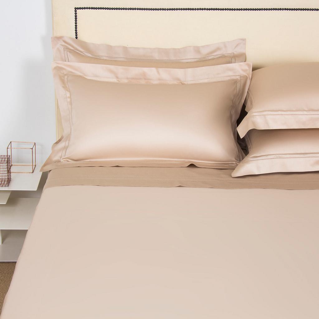 FRETTE Double Bed Linen Doppio Ajour Beige
