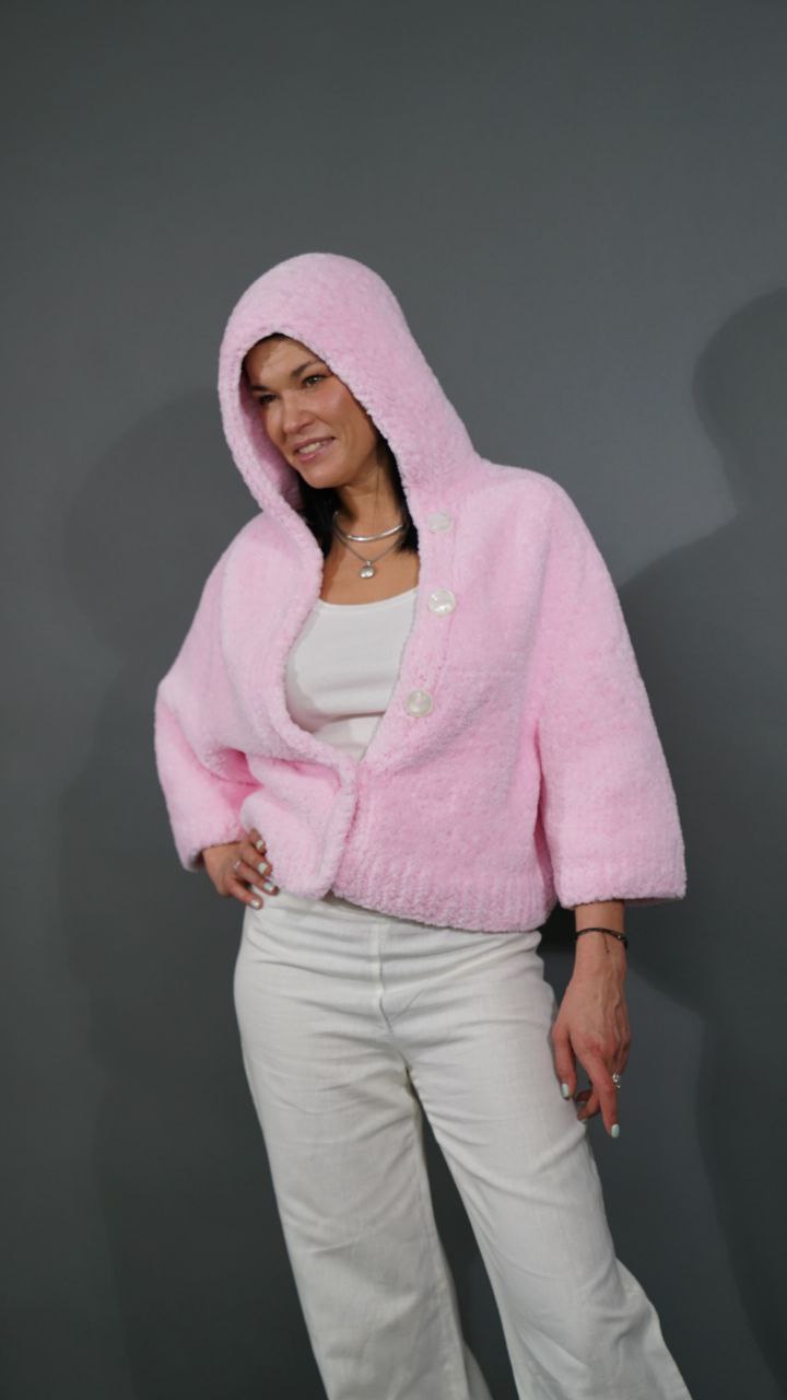 Бомбер "FLUFFY" розовый