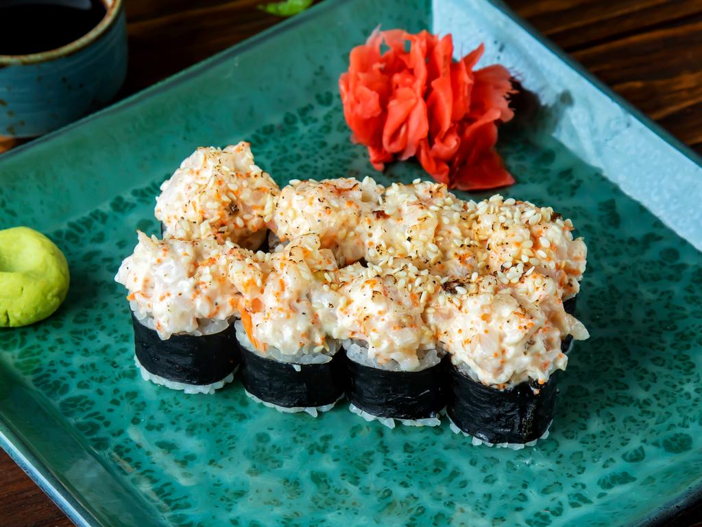 Запечённый с креветкой