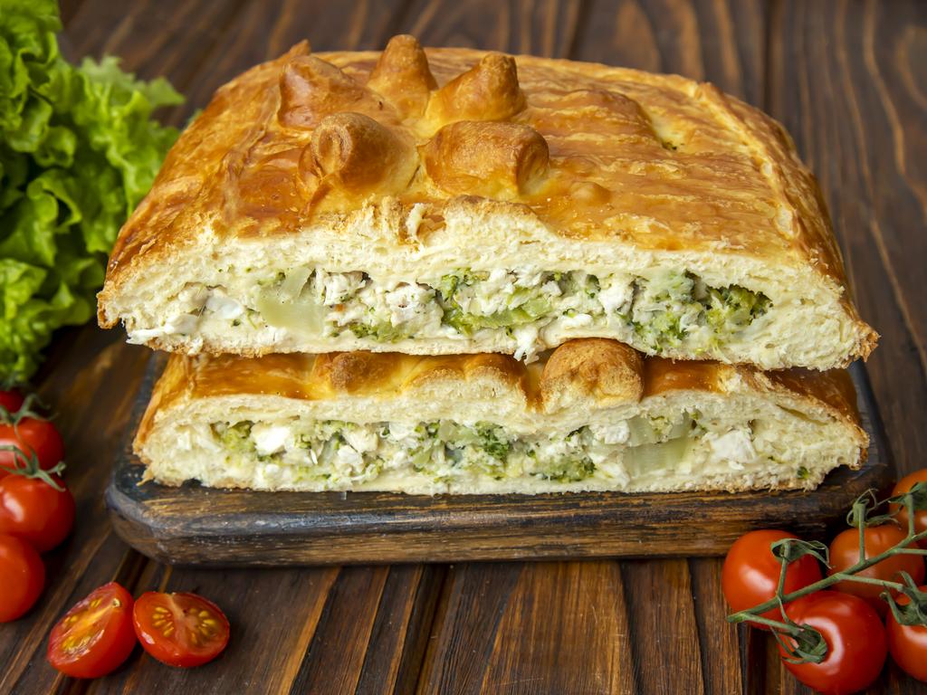 Пирог курица с брокколи