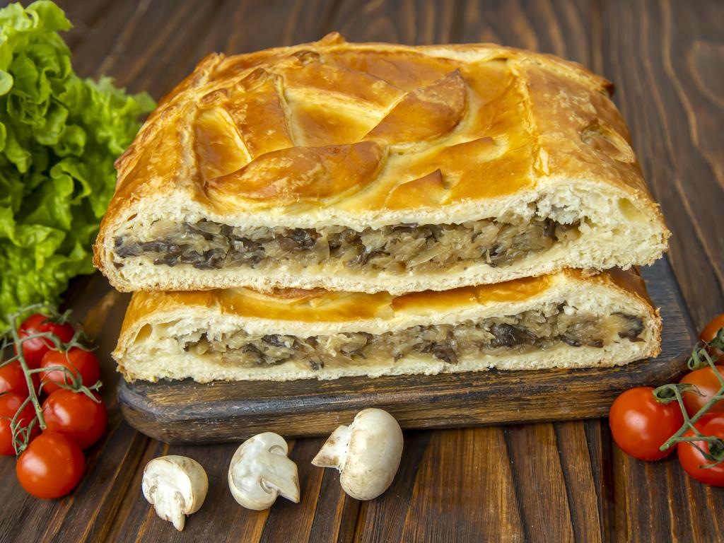 Пирог капуста грибы