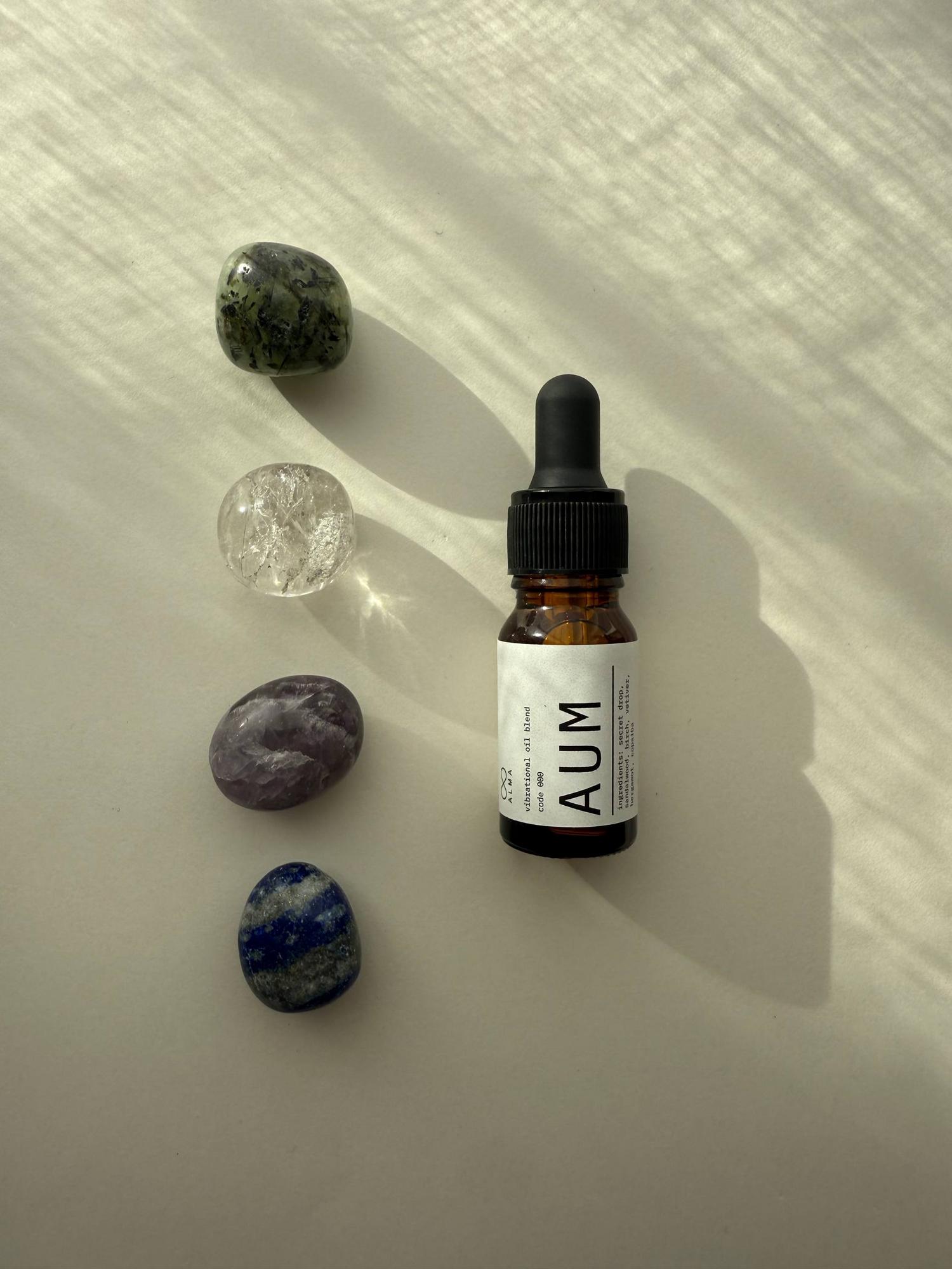 Вибрационная смесь эфирных масел + кристаллы AUM