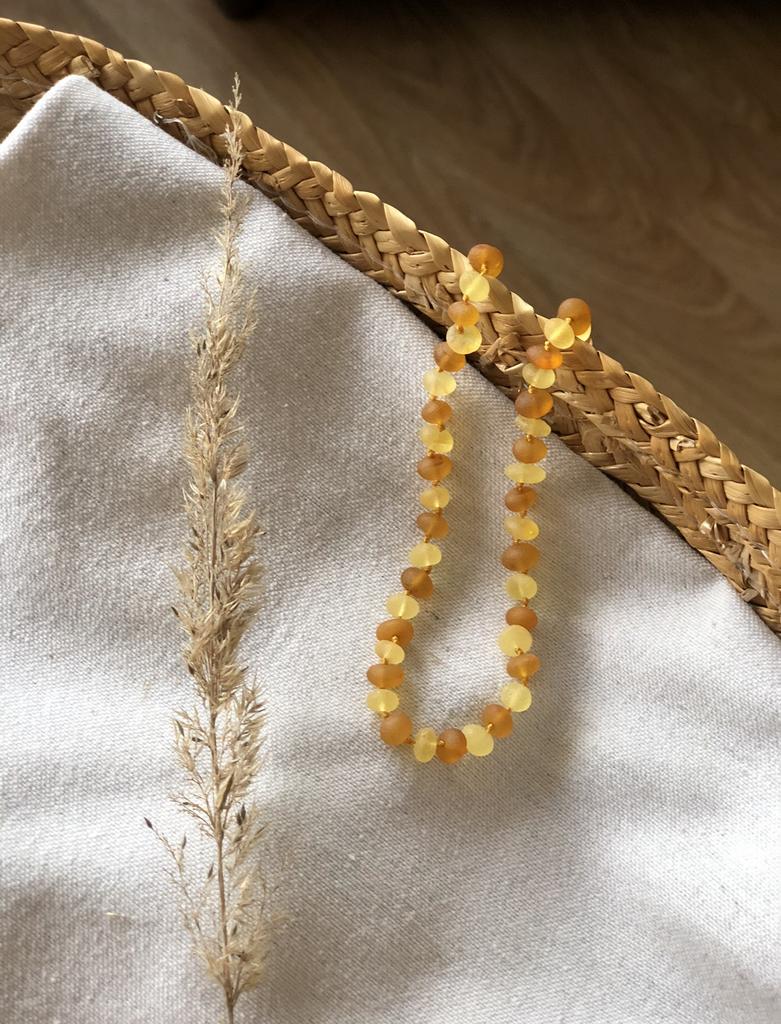 Янтарные бусы «Пчёлка» 0-3 лет