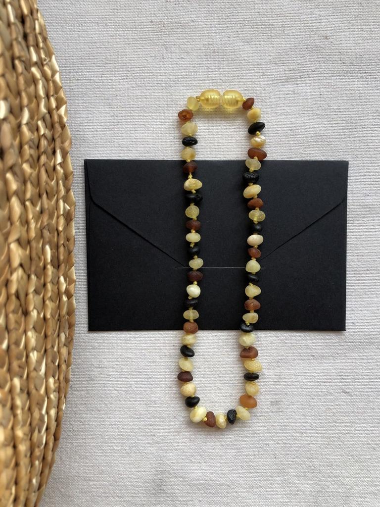 Янтарные бусы «Мозаика» 0-3 лет