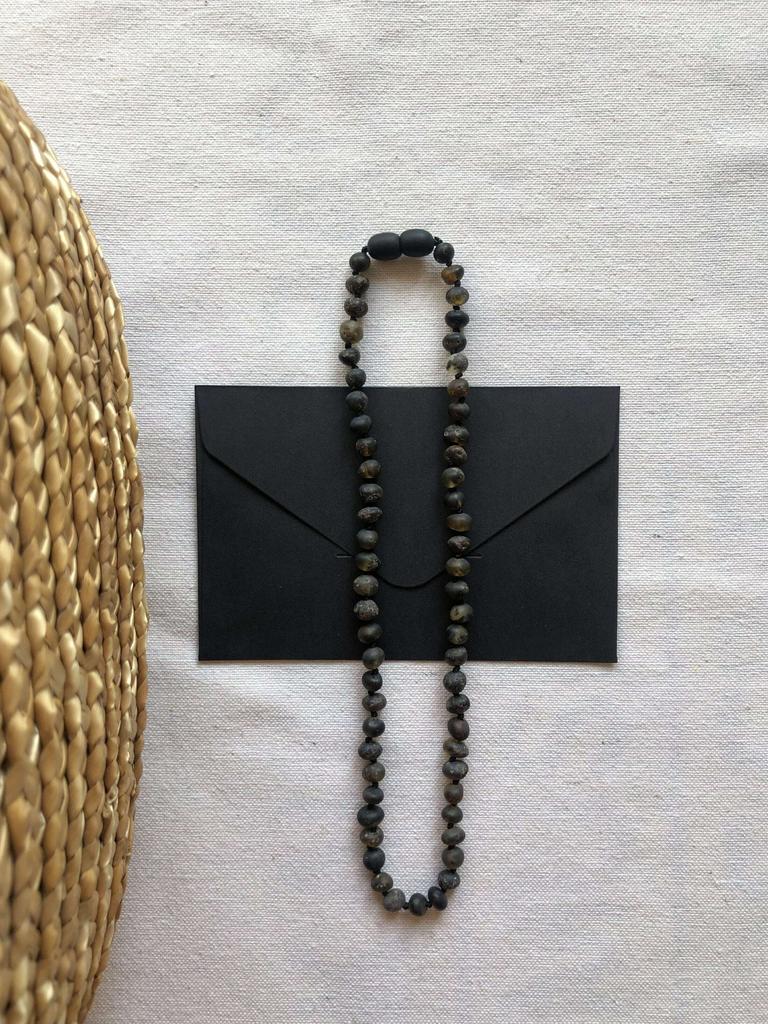 Янтарные бусы «Хвойный лес» 4-12 лет