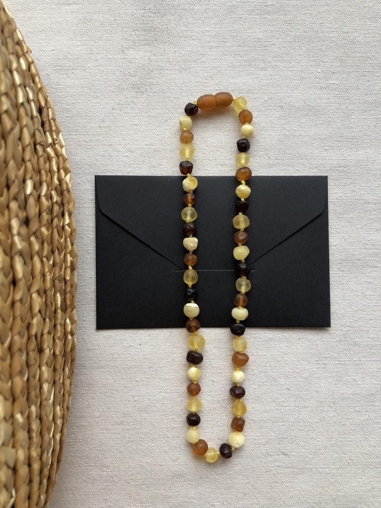 Янтарные бусы «Мозаика» 4-12 лет