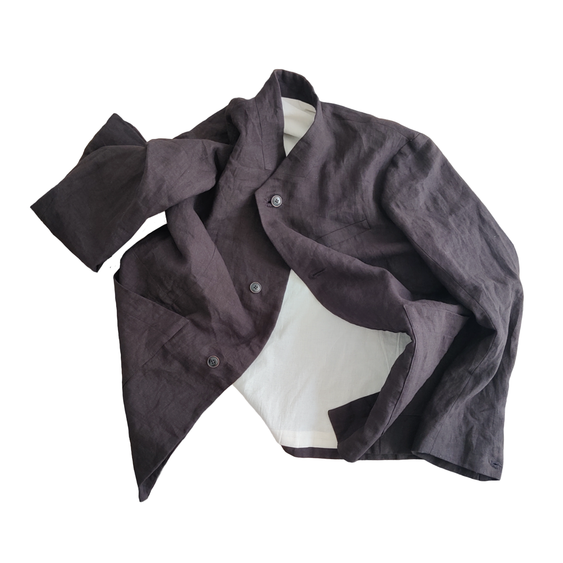 Basic jacket #0 in black nettle