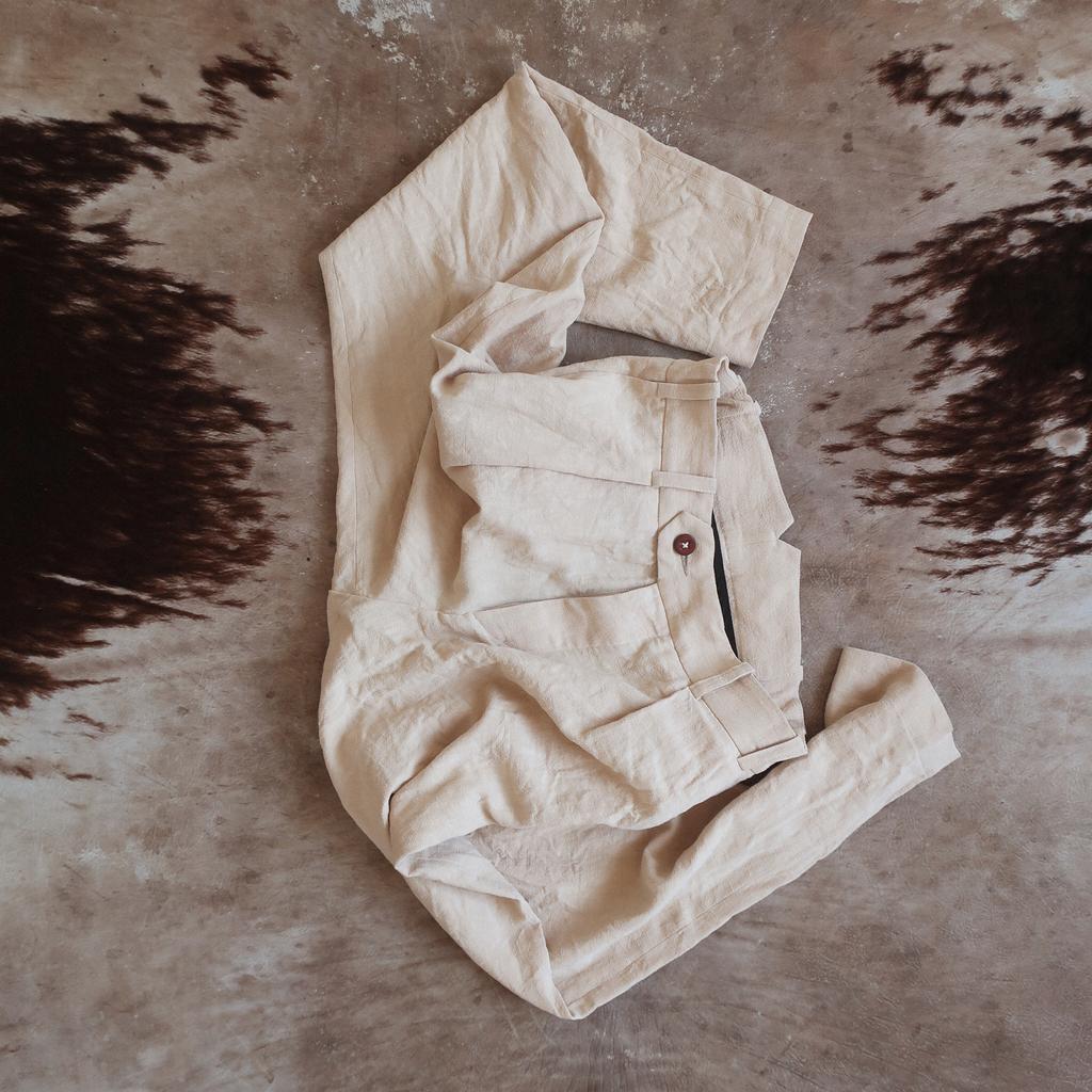 Trousers #2 in ivory nettle