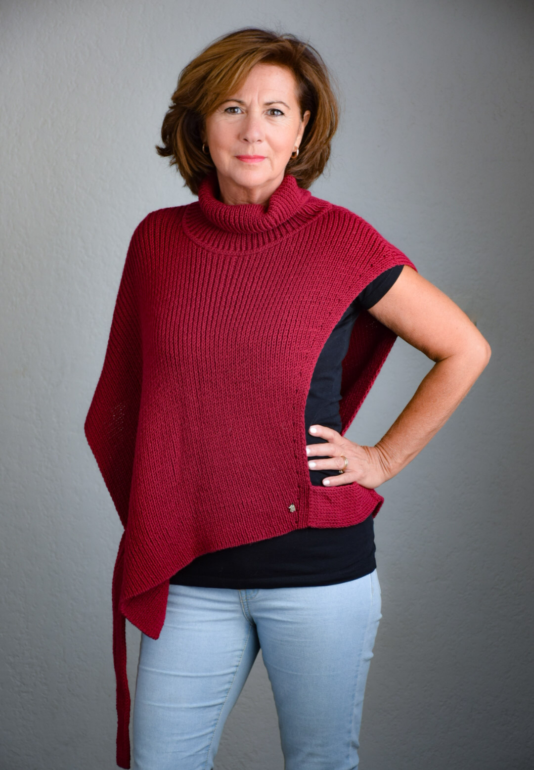 Жилет-трансформер( бордовый)