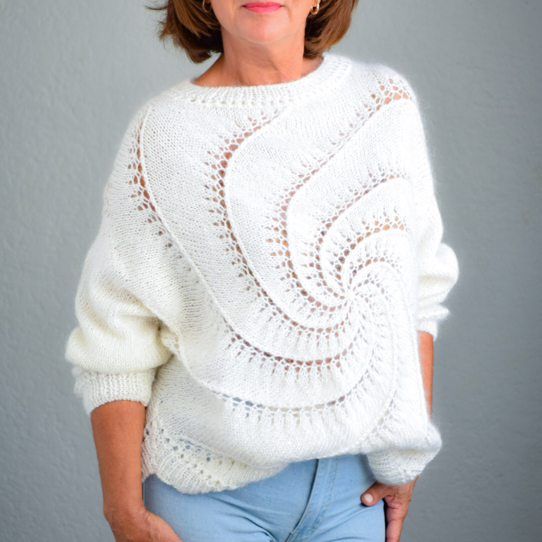 Джемпер "Спираль" (экрю)