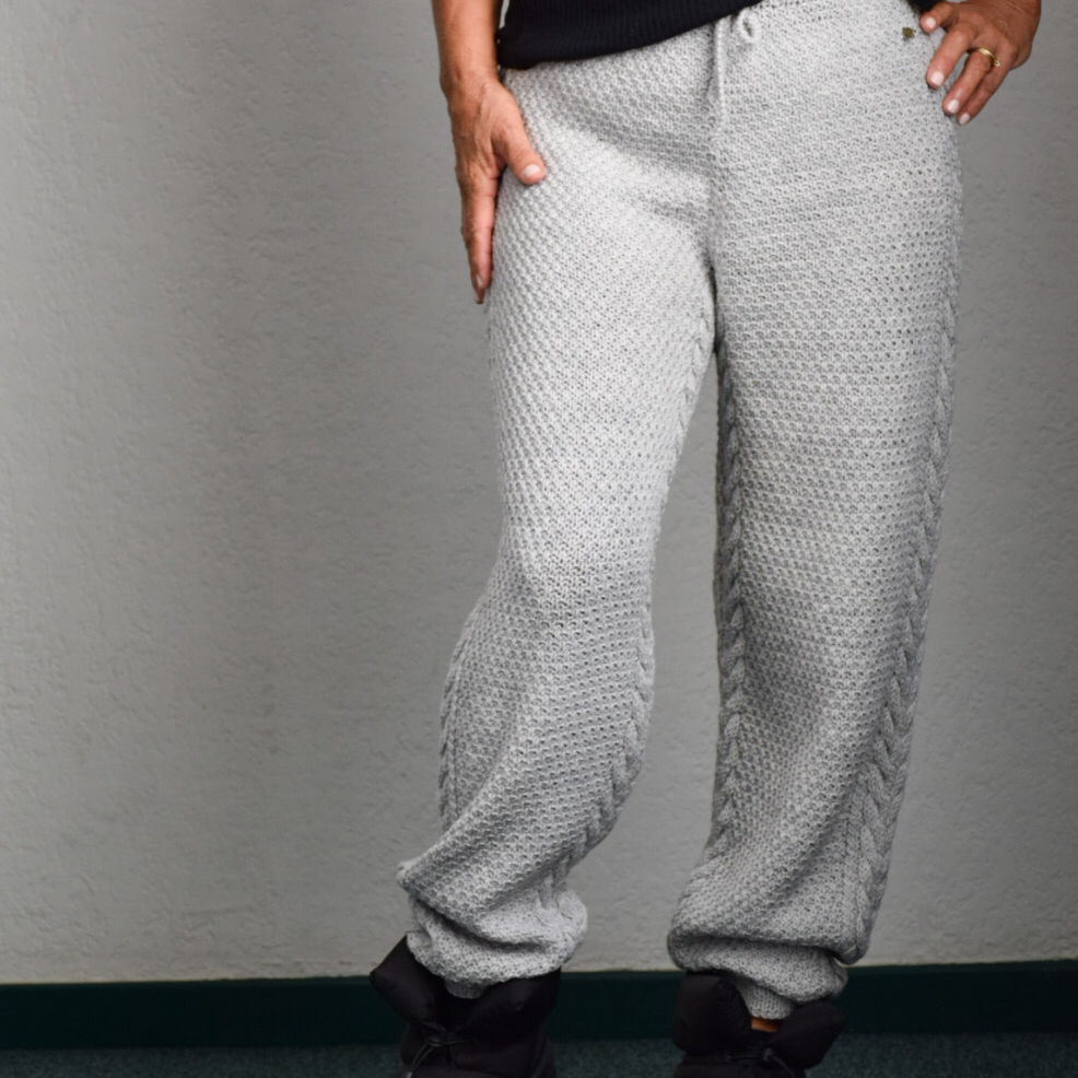 Вязаные брюки - джоггеры