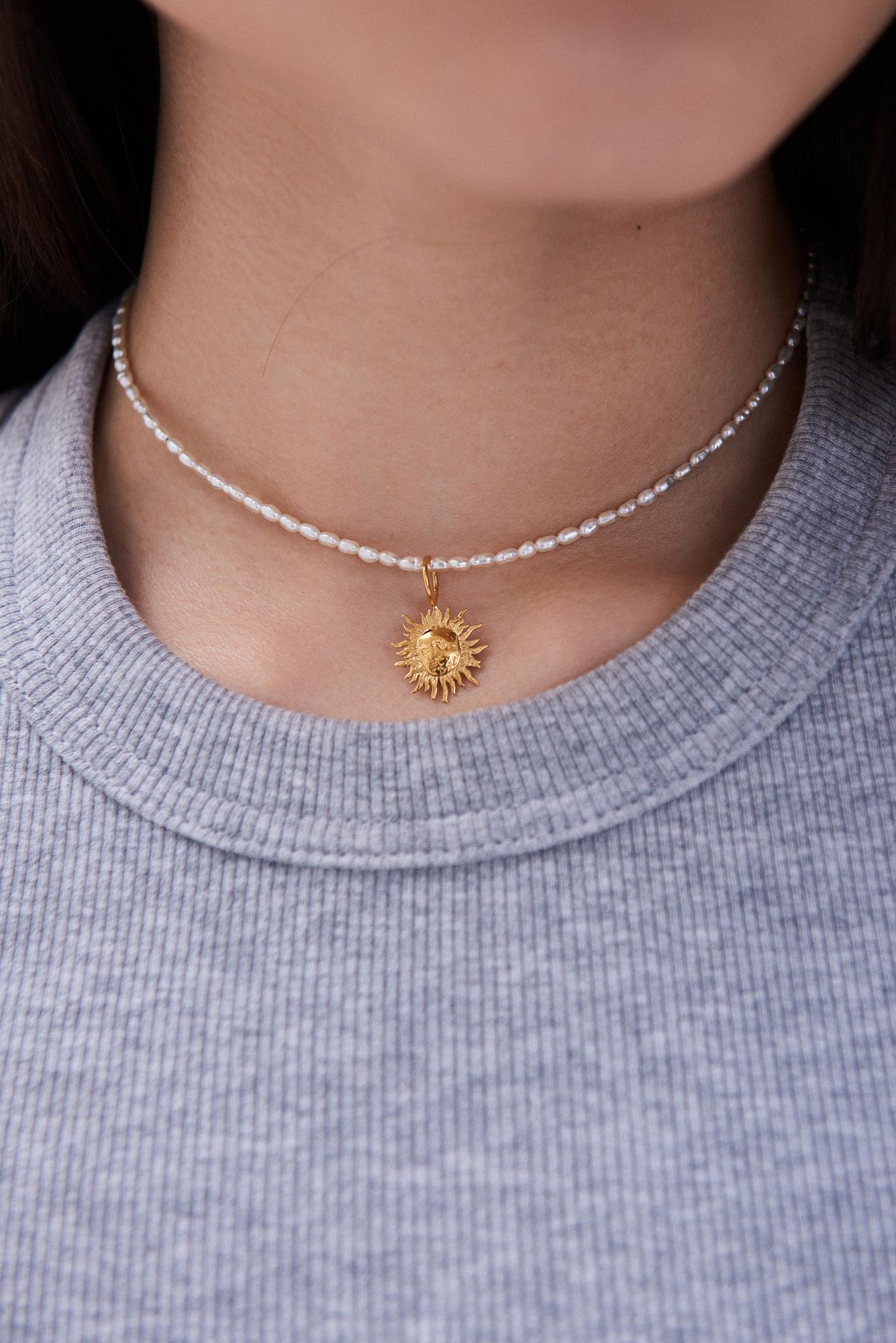 Подвеска Сияй малая, позолота, La Lune