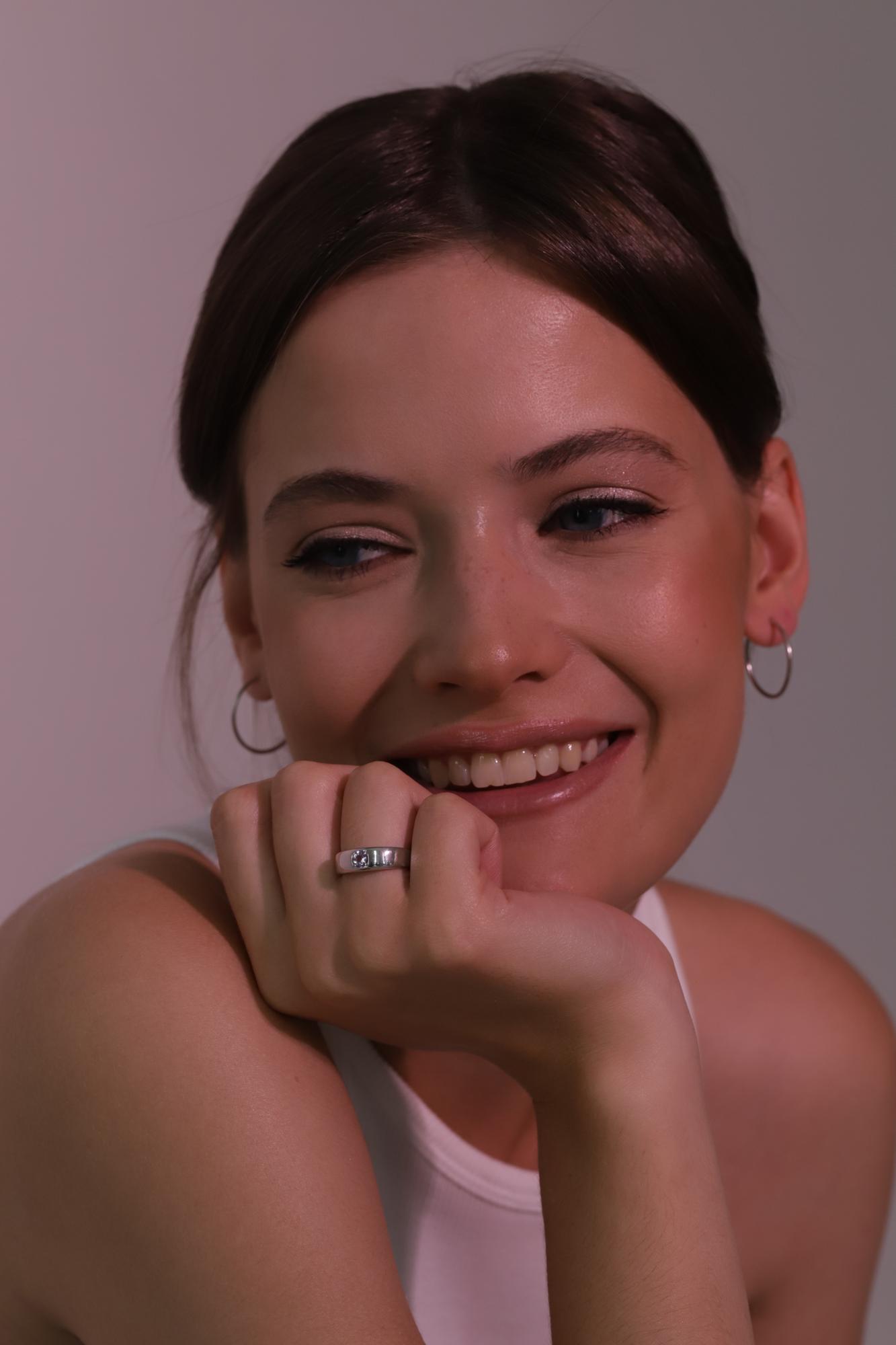 Кольцо Crystal Round с аметистом