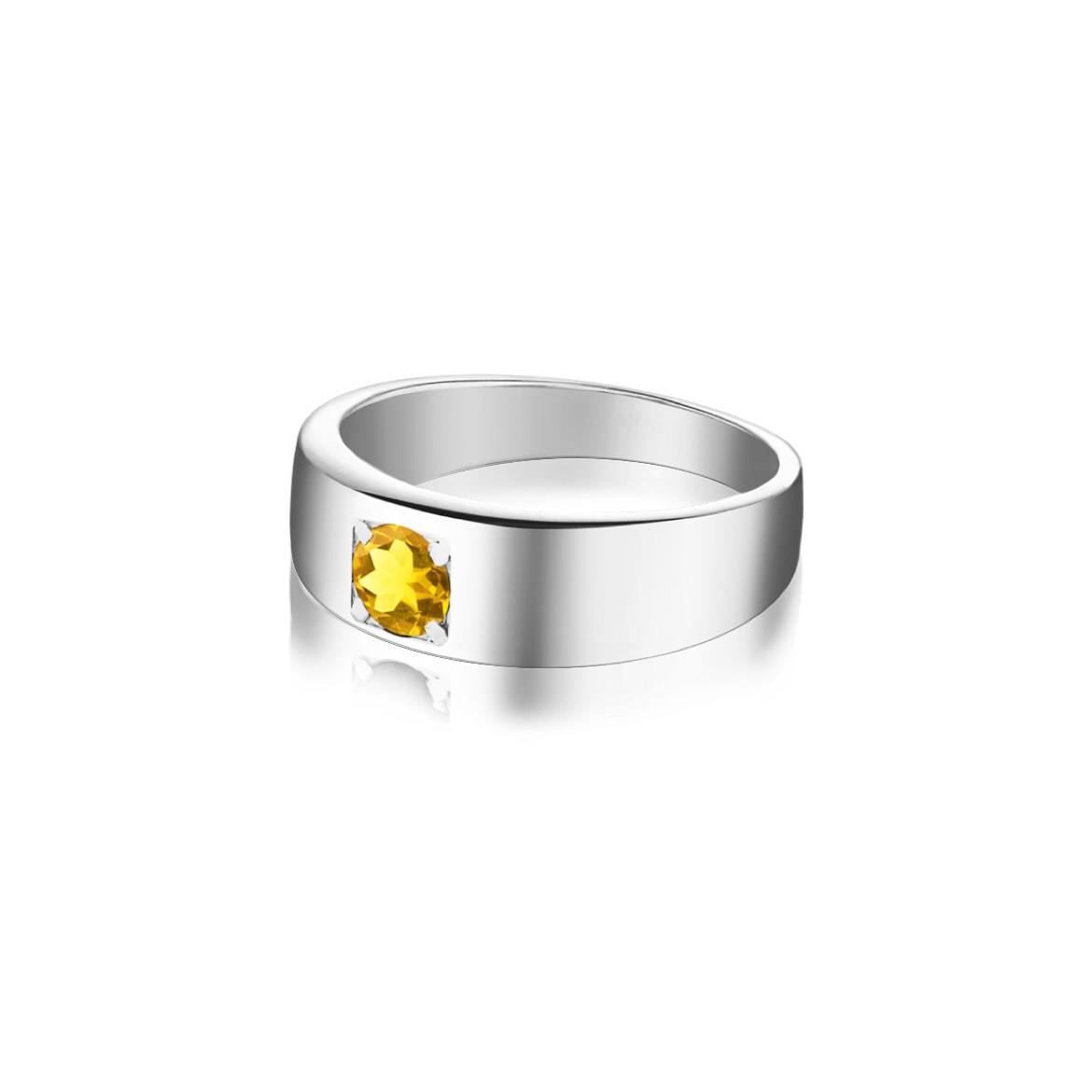 Кольцо Crystal Round с цитрином