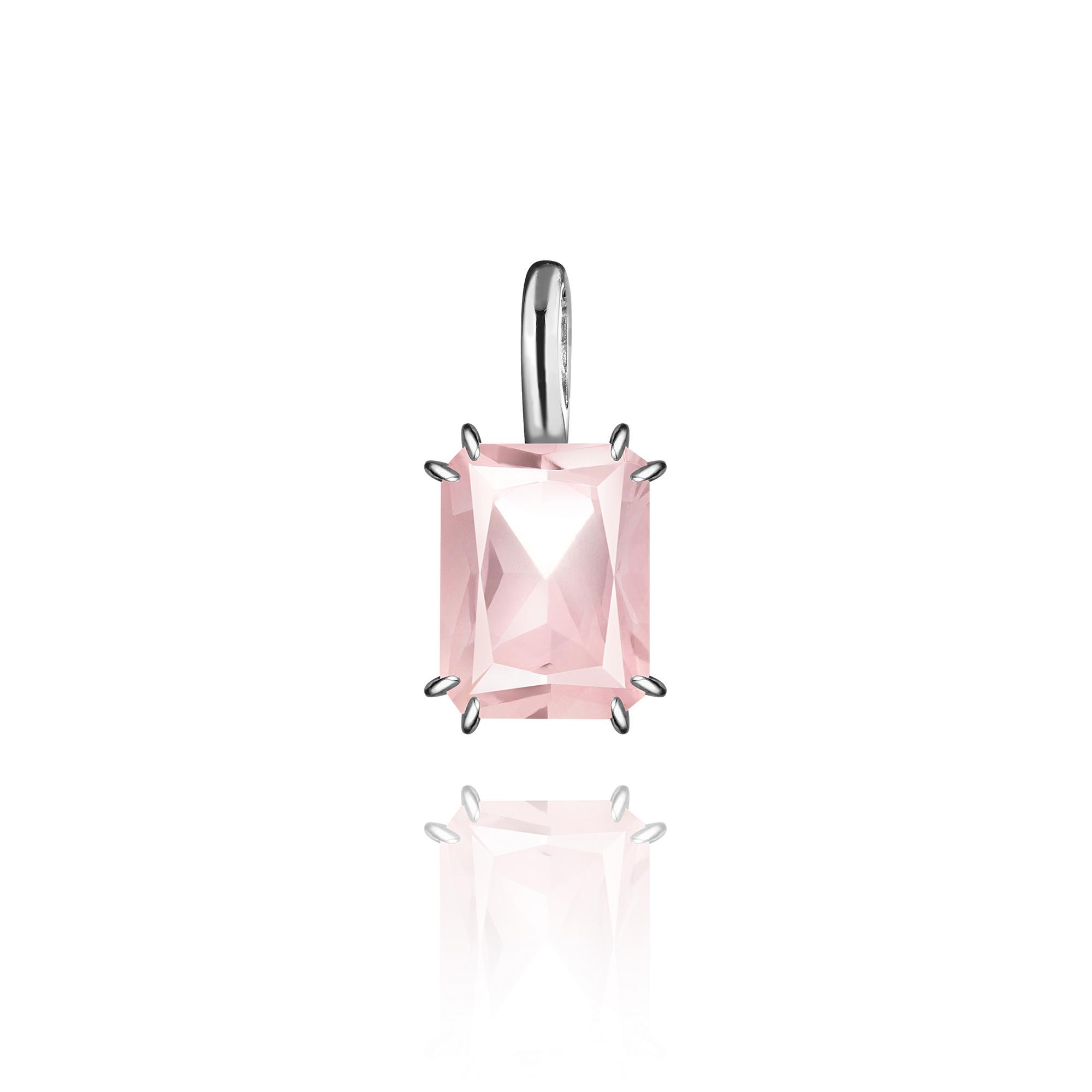 Подвеска Crystal Classic с розовым кварцем