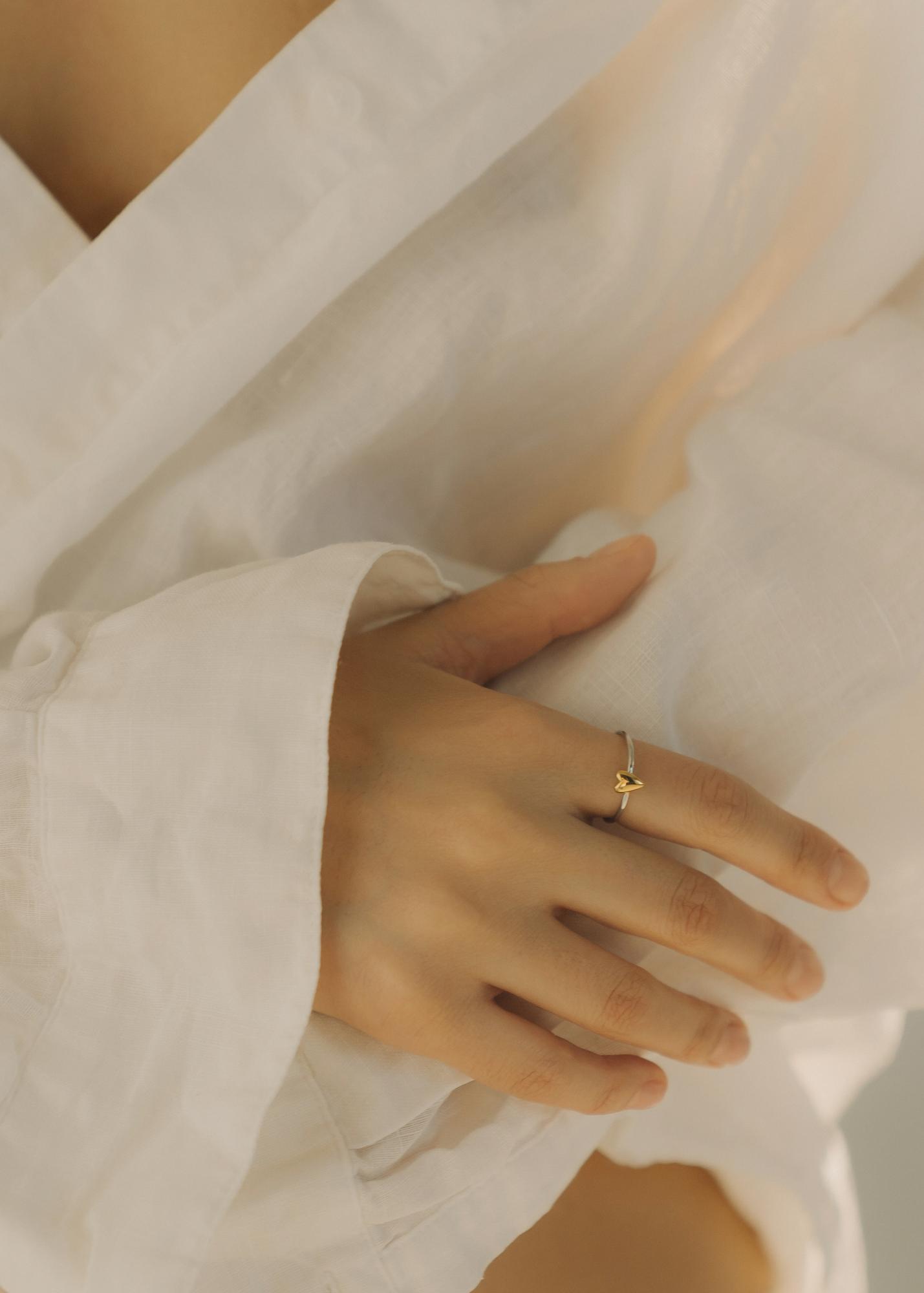 Кольцо Love In, биколор