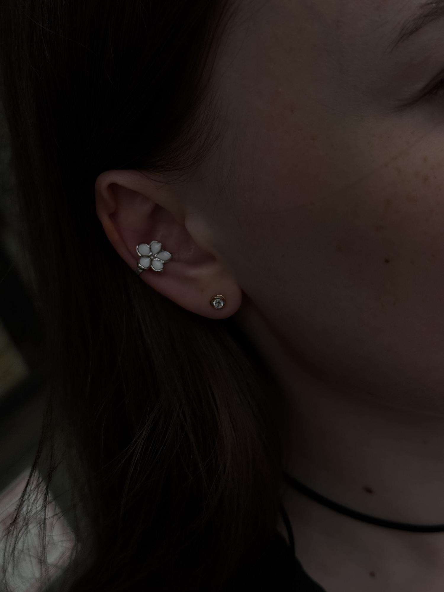 Кафф Lilac 5, белая эмаль