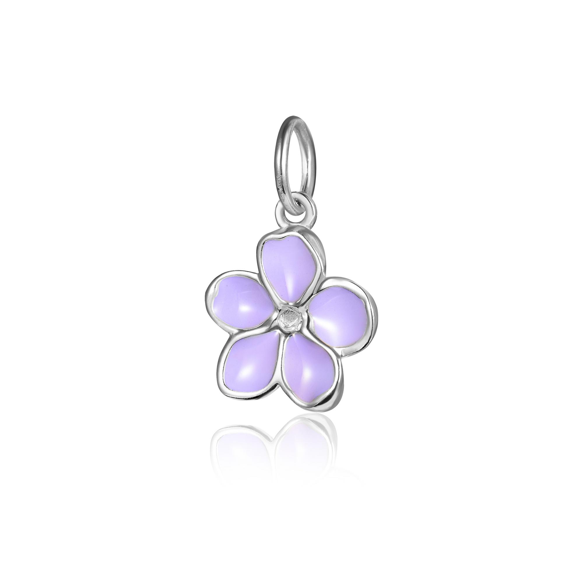 Подвеска Lila 5, сиреневая эмаль
