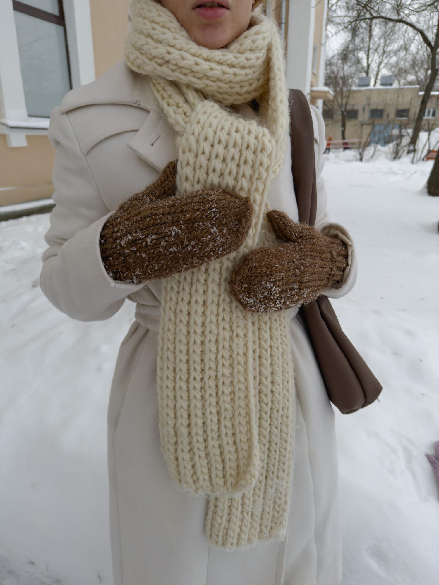 Варежки Мерино Натура