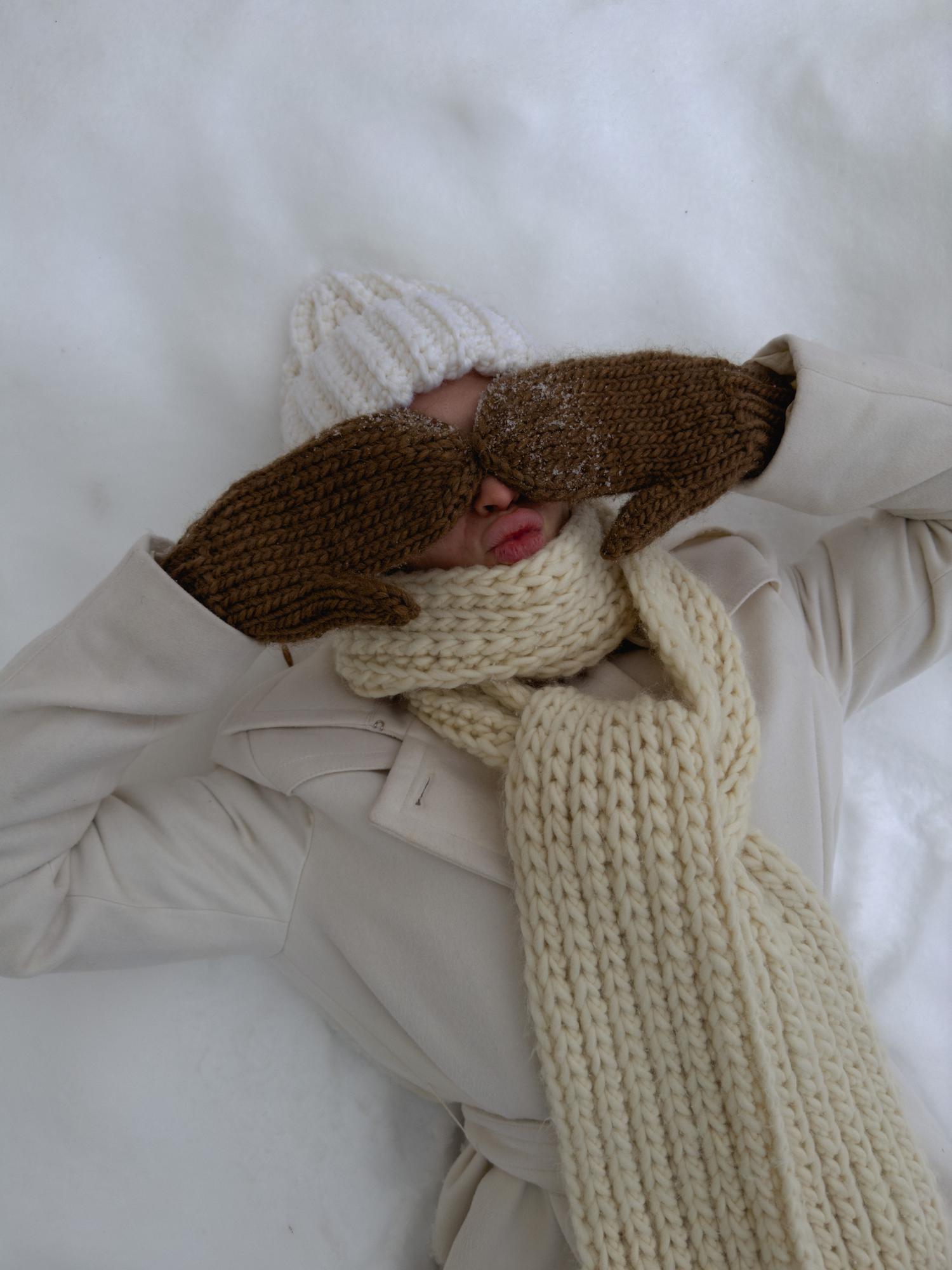 Варежки Мерино Натура