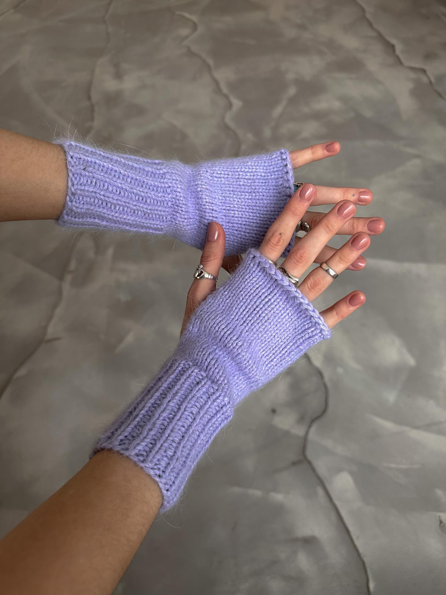 Пушистые митенки