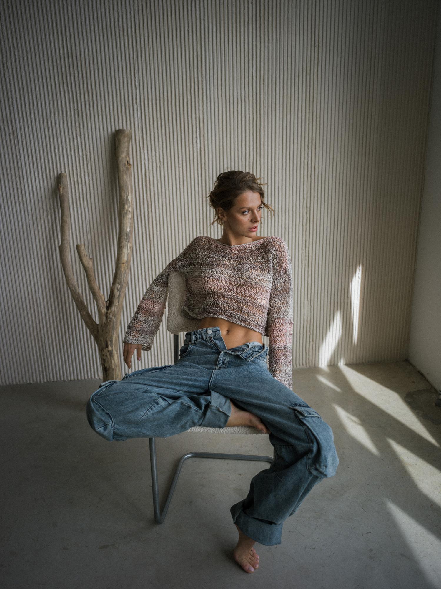 Лонгслив с градиентом