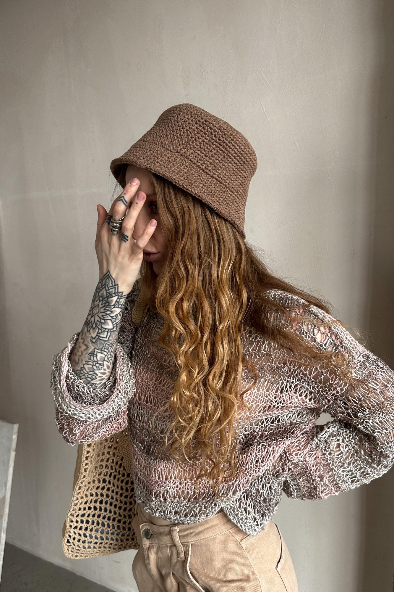 Панама лесной коричневый